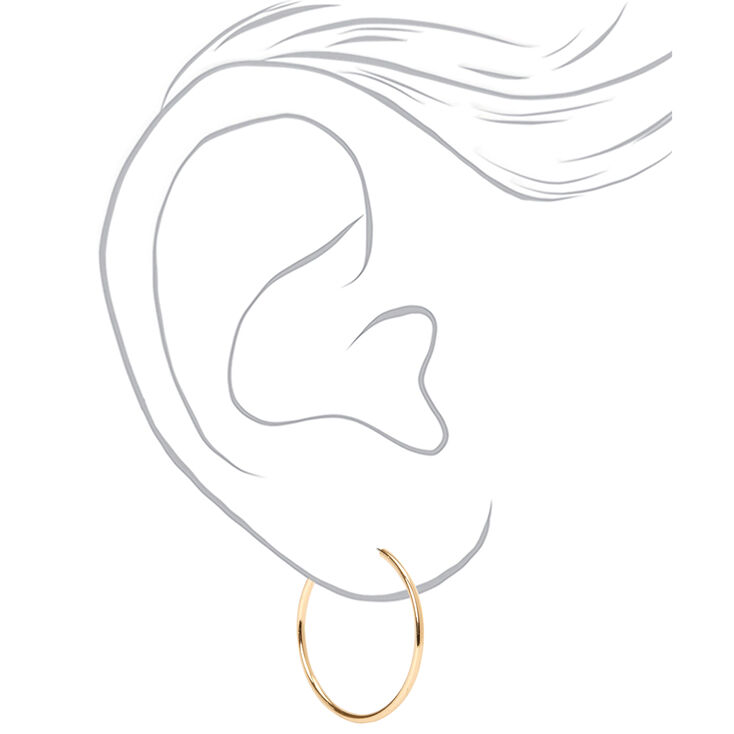 Mixed Metal 20MM Crystal Earrings Set - 9 Pack,
