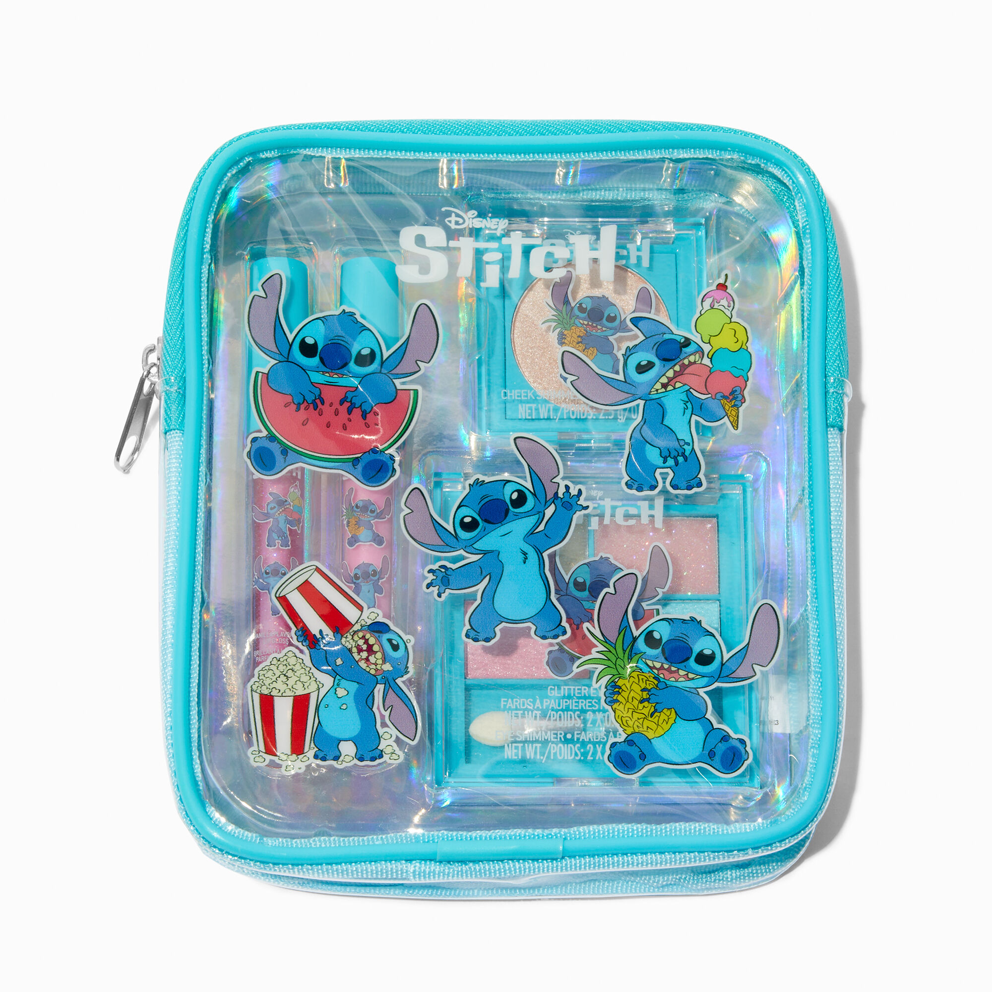 View Disney Stitch Claires Exclusive Foodie Makeup Bag Set information