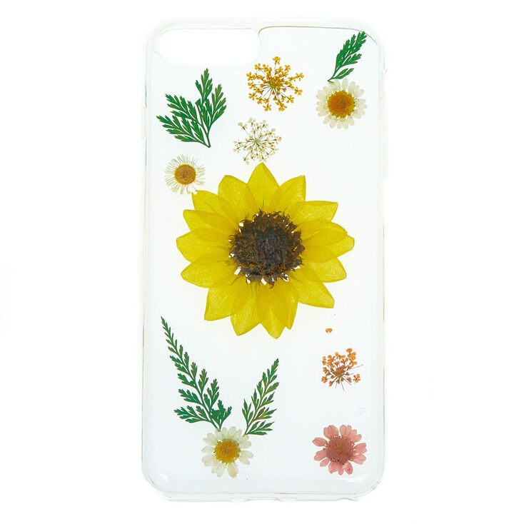 Sunflower Pressed Flower Phone Case Fits Iphone 6 7 8 Plus Claire S Us