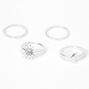 Silver Celestial Midi Rings - 4 Pack,