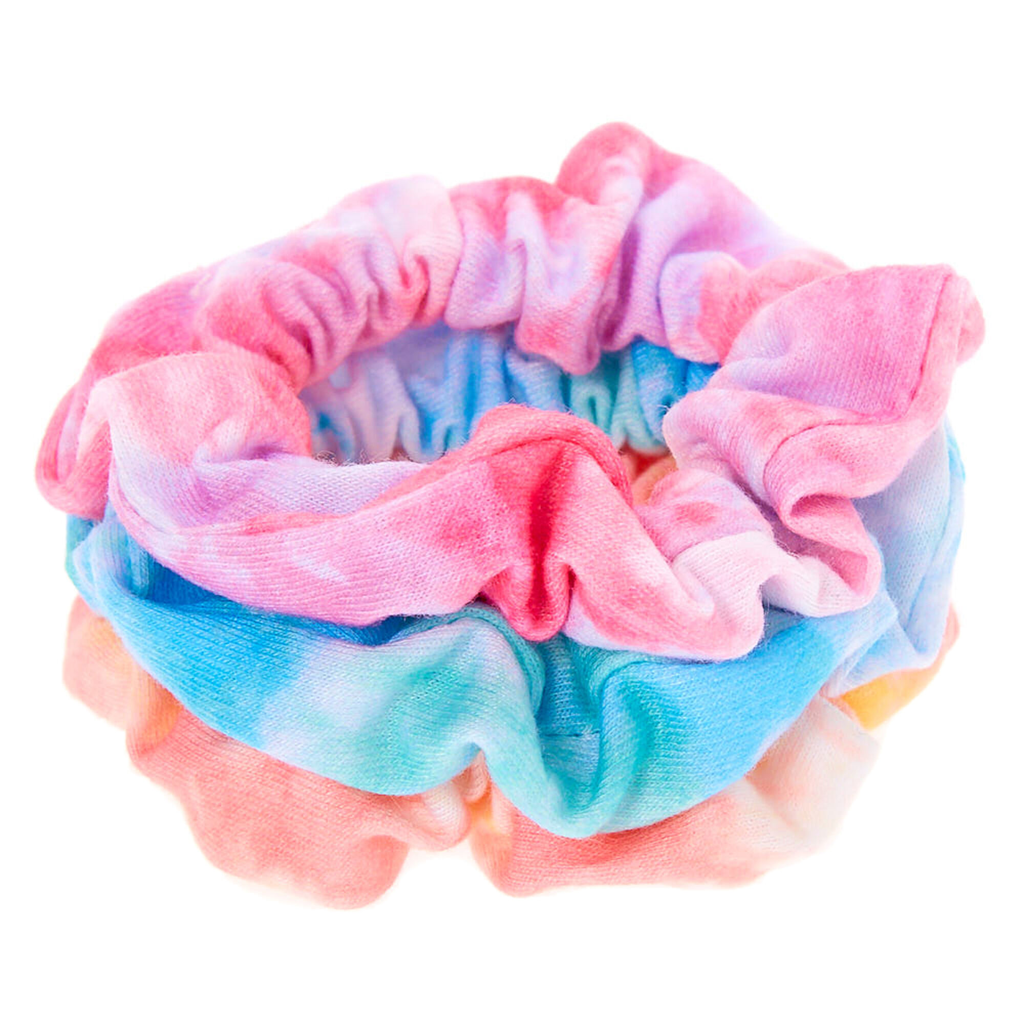 Claire's Club Small Tie Dye Hair Scrunchies - 3 Pack,