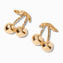 Gold-tone Cherry Drop Earrings,