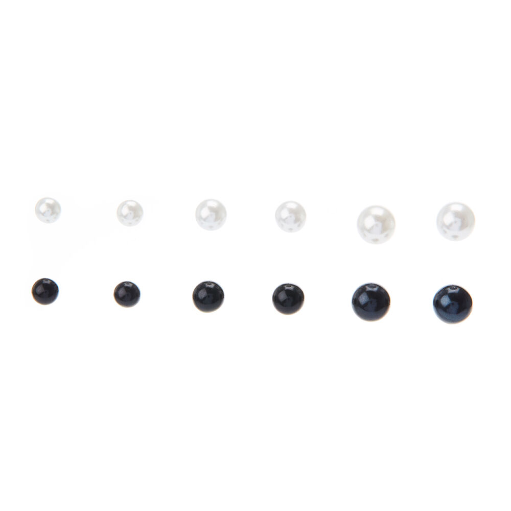 Fake black pearl hot sale earrings