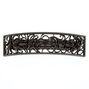 Barrette &agrave; cheveux arqu&eacute;e en filigrane couleur h&eacute;matite,