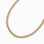 Gold-tone Stainless Steel 6MM Curb Chain Necklace,