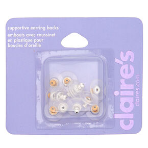 12 embouts avec coussinet en plastique pour boucles d&#39;oreilles,