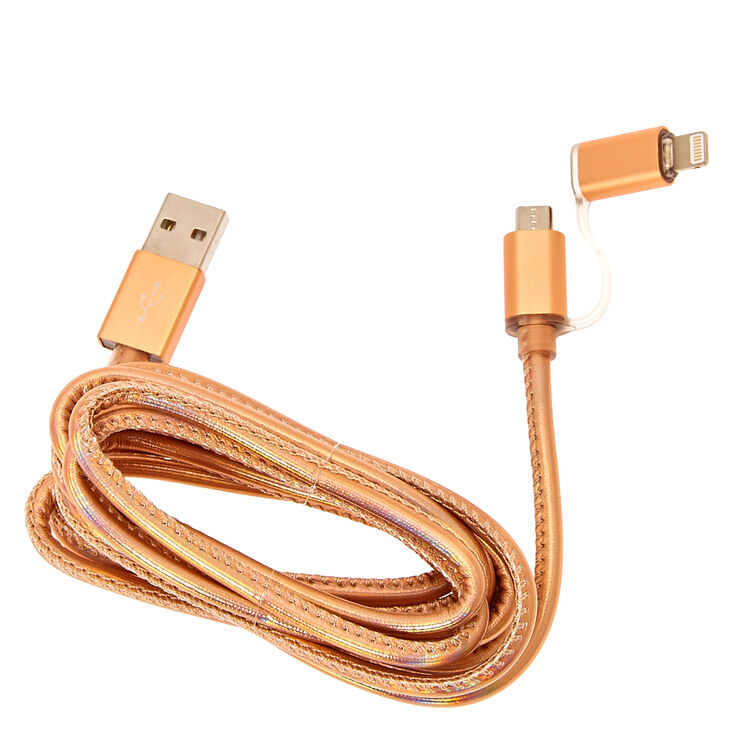 Rose Gold Dual USB Phone Charger,