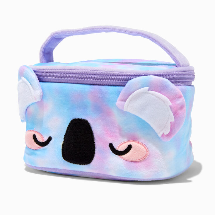 Tie Dye Koala Plush Makeup Bag,
