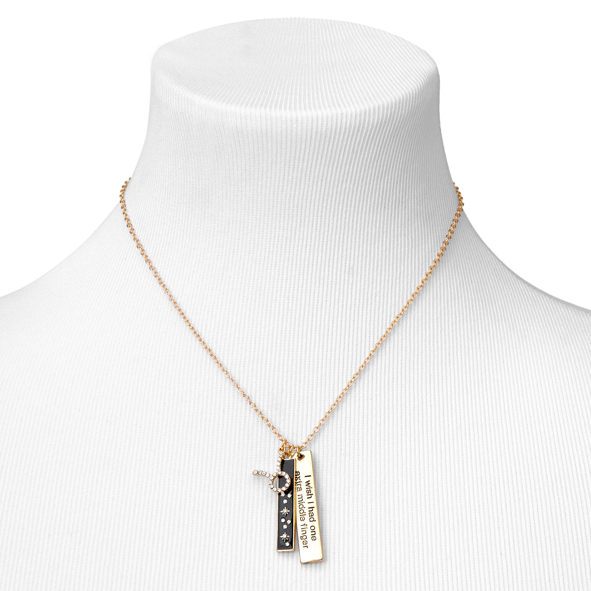 Gold Zodiac Symbol Pendant Charm Necklace,