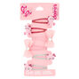 Claire&#39;s Club Avery the Cat Snap Hair Clips - Pink, 6 Pack,