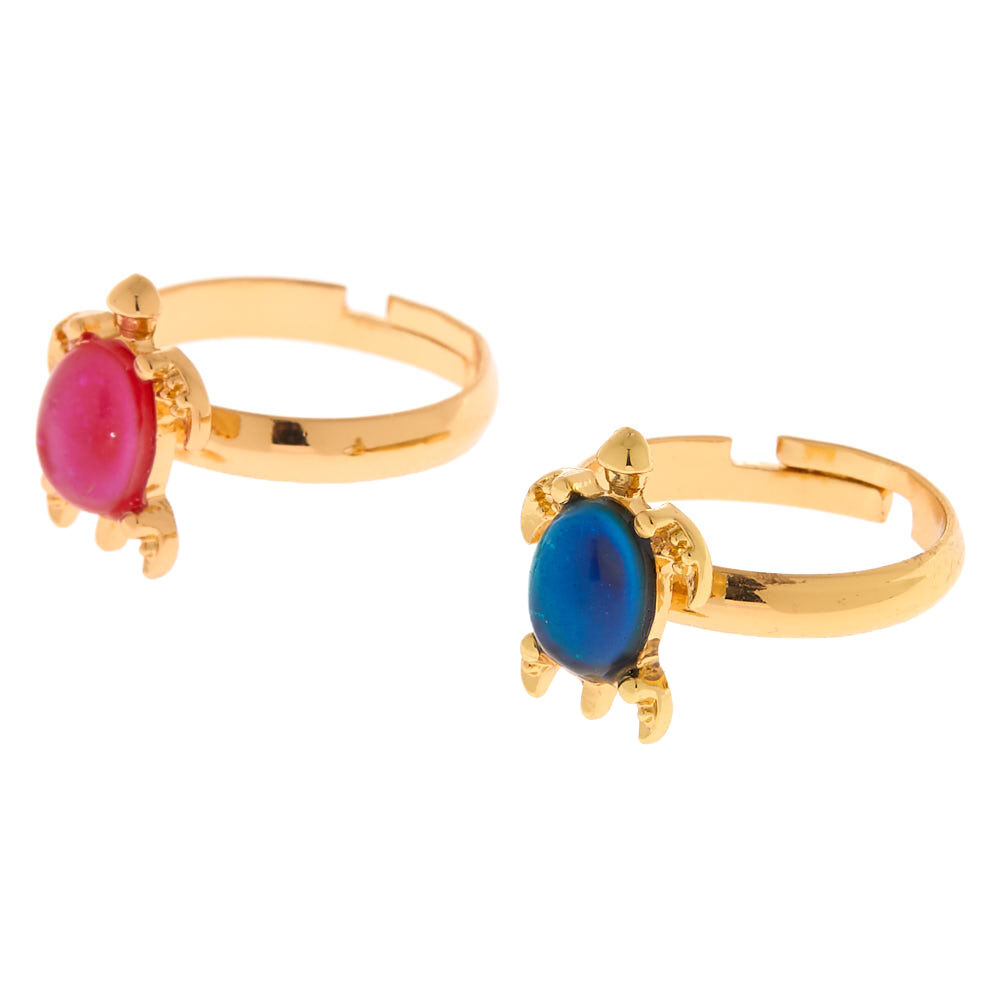 Best Friends Turtle Mood Rings 2 Pack