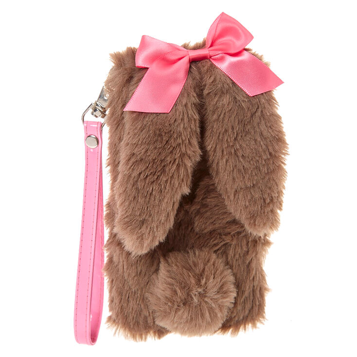 Pink Bow Bunny Folio Phone Case - Fits iPhone 5/5S/5SE,