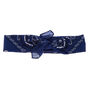 Paisley Bandana Headwrap - Navy Blue,