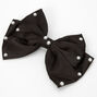 Claire&#39;s Club Pearl Hair Bow Clip - Black,