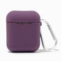 Solid Dark Purple Silicone Earbud Case Cover - Compatible With Apple AirPods&reg;,