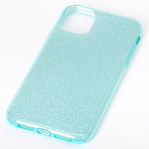 Teal Glitter Protective Phone Case - Fits iPhone&reg; 11,