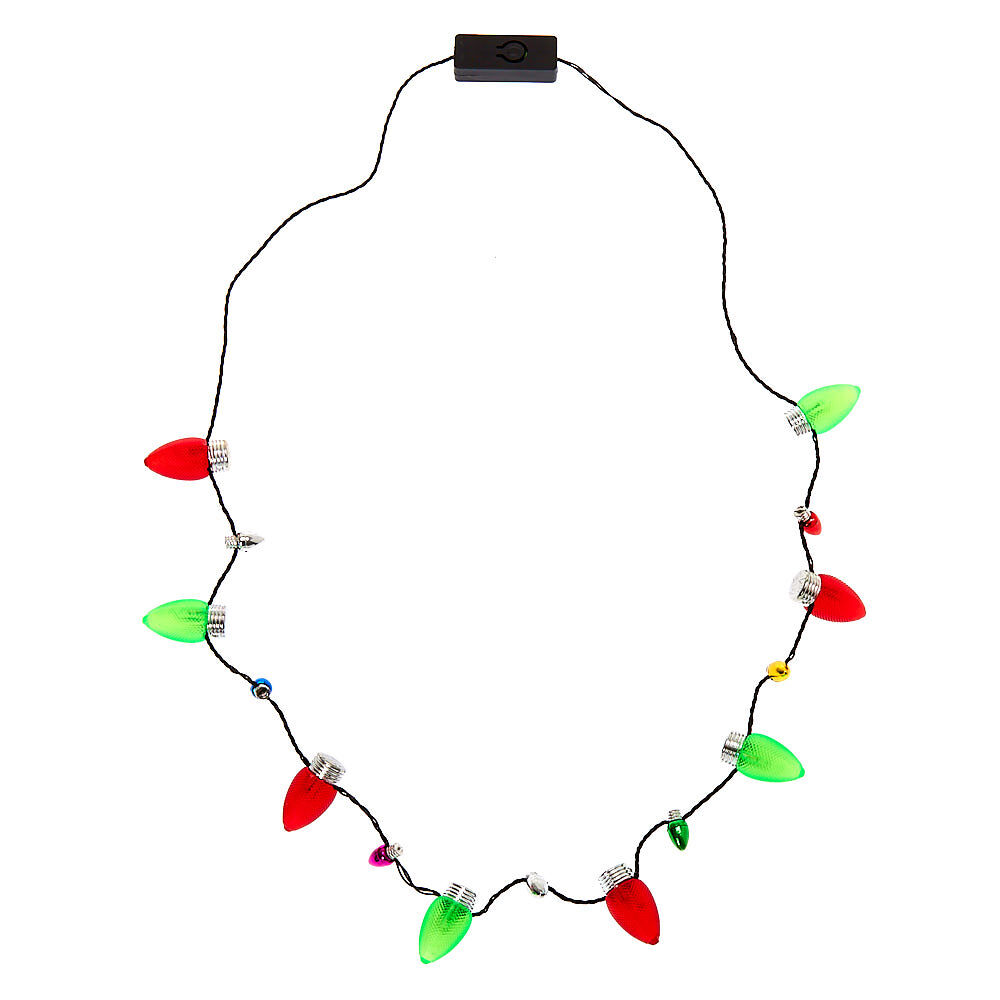 Small christmas cheap light necklace