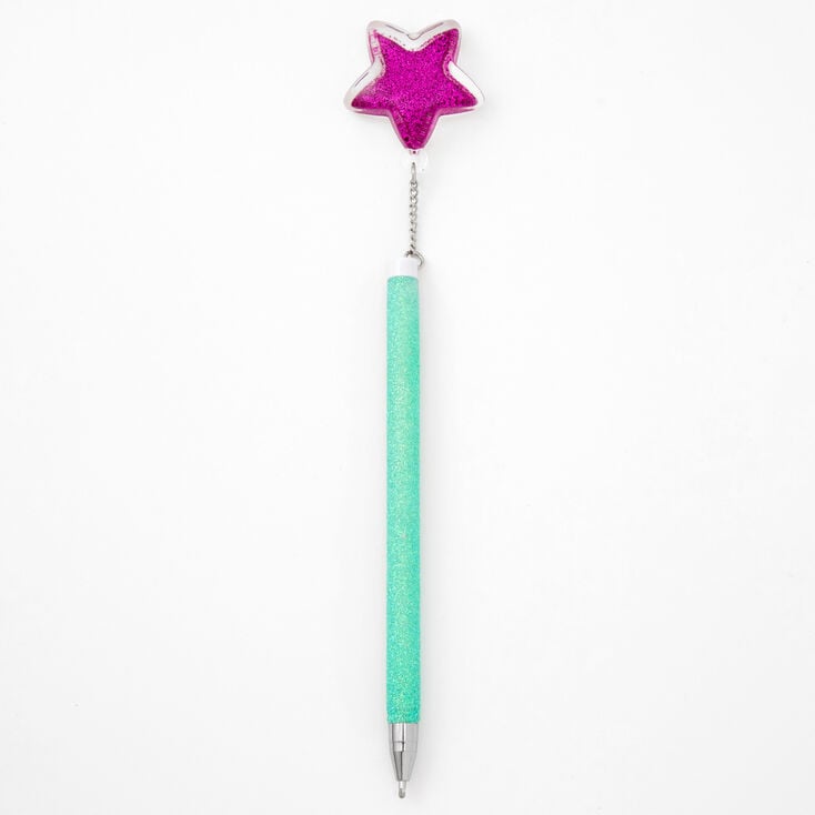 Glitter Star Top Pen - Purple,