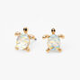 Gold Turtle Stud Earrings,