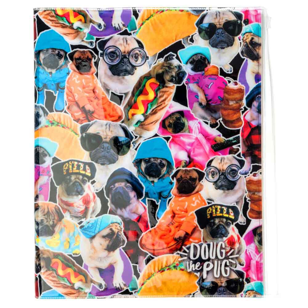 Claires Girls Doug The Pug™ Ice Cream Cone Keyring Clip Brown
