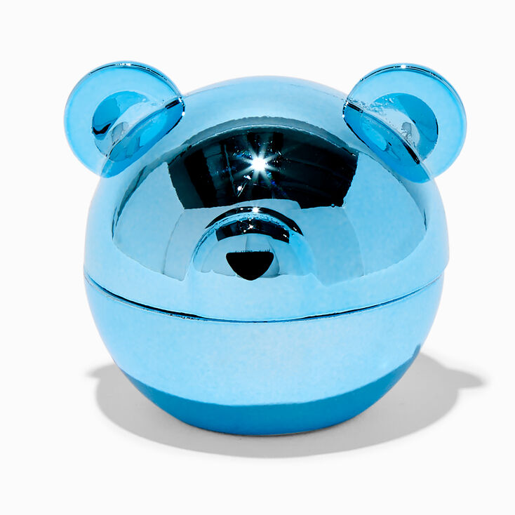 Icy Blue Chrome Bear Lip Balm,