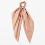 Small Tan Hair Scrunchie Scarf,