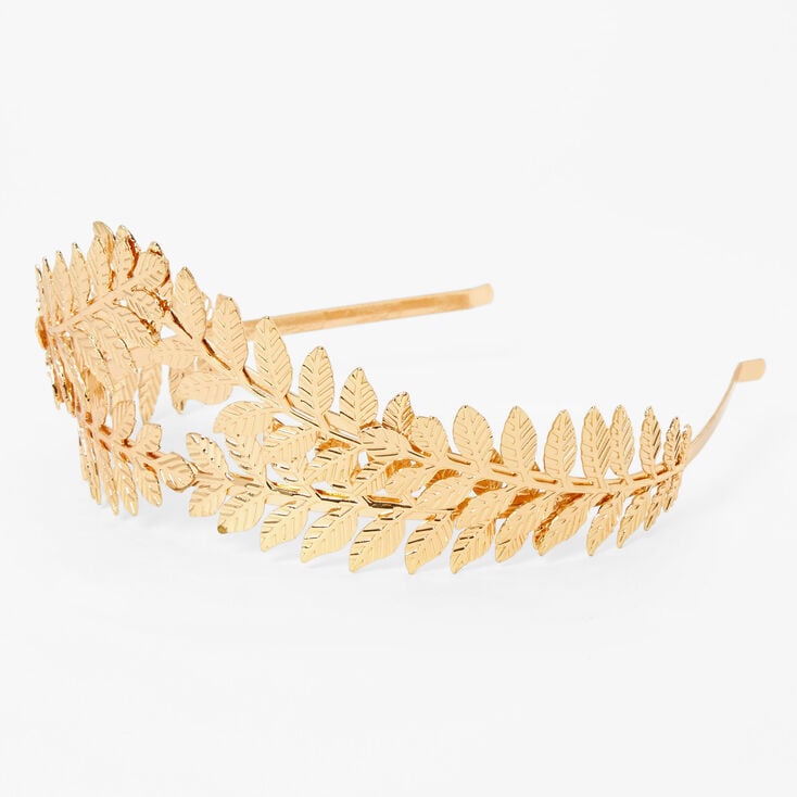 Gold Leaf Double Row Headband,