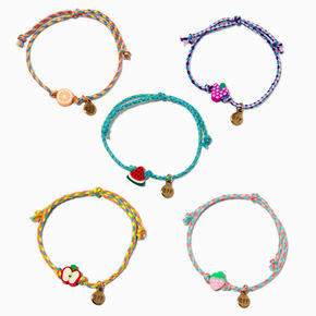 Best Friends Fruit Salad Adjustable Bracelets - 3 Pack,
