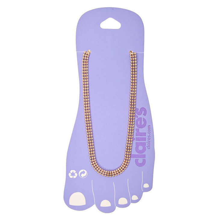 Rose Gold Satin Chain  Anklet,