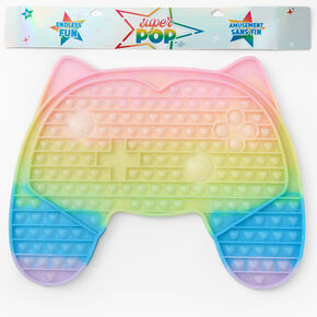 Pop Poppers Mega 18&quot; Pastel Rainbow Game Controller Fidget Toy,