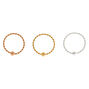 Sterling Silver 22G Twisted Cartilage Hoop Earrings - 3 Pack,