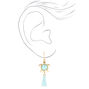 Turquoise Turtle Tassel 1.5&quot; Drop Earrings,