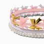 Claire&#39;s Club Pink &amp; Gold Bow Headbands - 3 Pack,