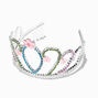 Claire&#39;s Club Pink Daisy Silver Tiara,