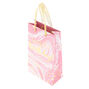 Small Speckled Marble Gift Bag - Pink,
