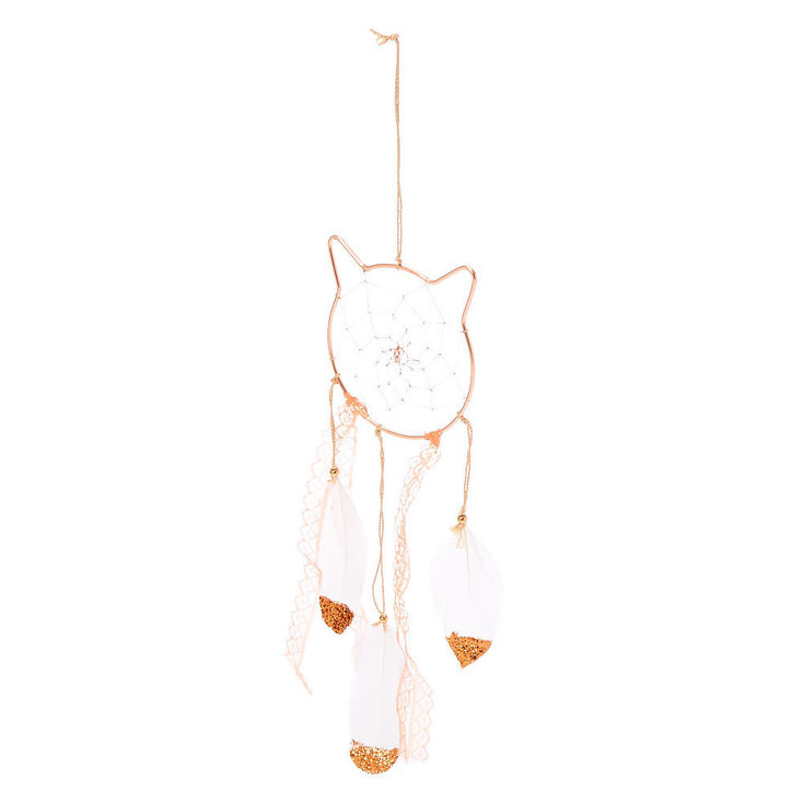 Mini Cat Dreamcatcher - Rose Gold,