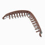 Matte Brown Banana Hair Claw,