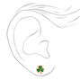 18kt Gold Plated Shamrock Stud Earrings,