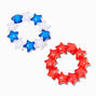 Red, White, &amp; Blue Chunky Stars Stretch Bracelets - 2 Pack,