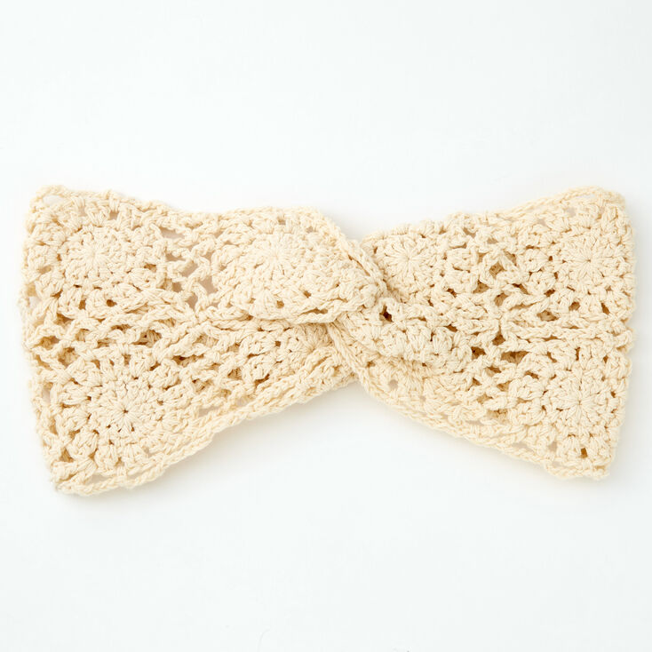 Crochet Headwrap - Ivory,