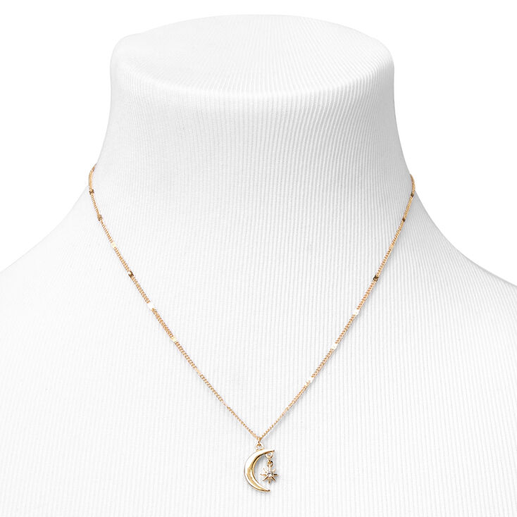 Gold Crescent Moon Starburst Jewellery Set - 2 Pack,