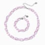 Claire&#39;s Club Purple Acrylic Chunky Chainlink Jewelry Set - 2 Pack,