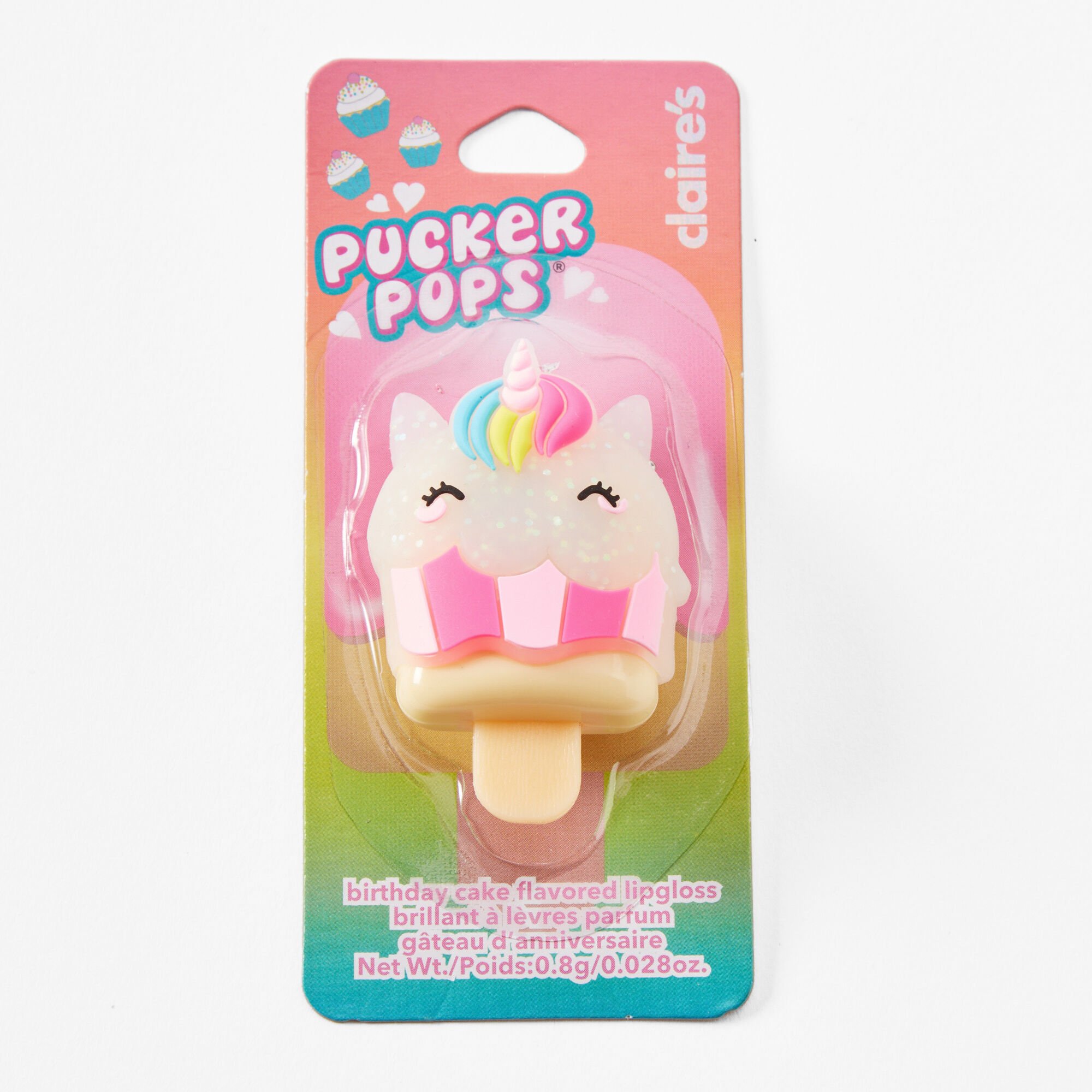 Gloss cupcake licorne Pucker Pops® - Gâteau d'anniversaire,