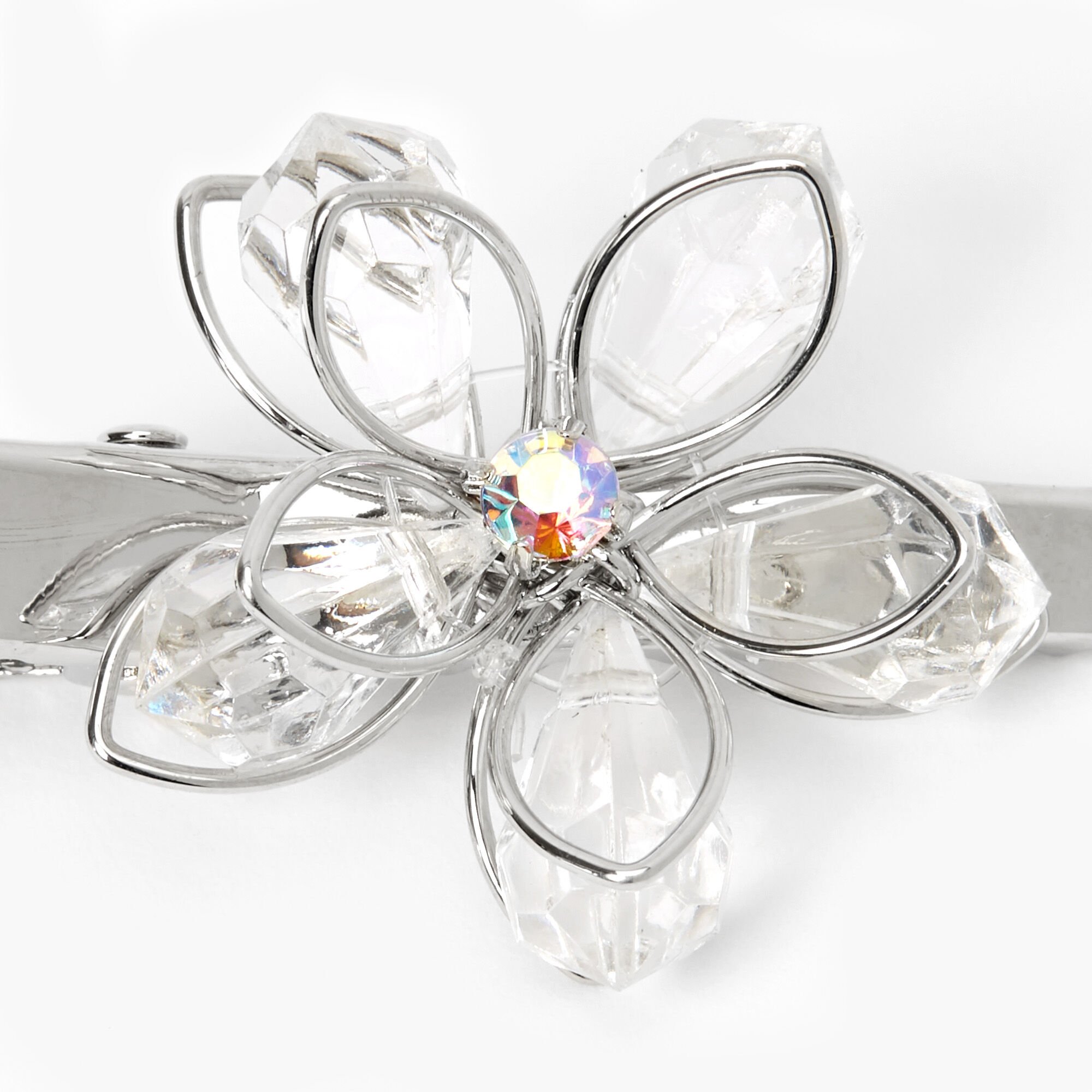 Silver sparkly hot sale hair clips