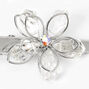 Claire&#39;s Club Silver Rhinestone Flower Hair Clips - 2 Pack,