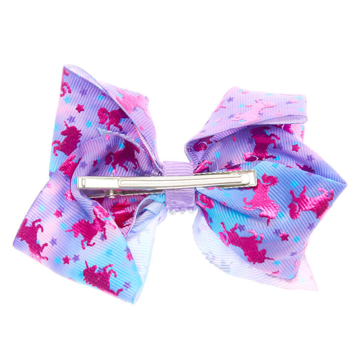 JoJo Siwa&trade; Mini Unicorn Wonder Signature Hair Bow - Purple,