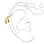 Gold-tone Groovy Charms 18G Helix Hoop Earring,