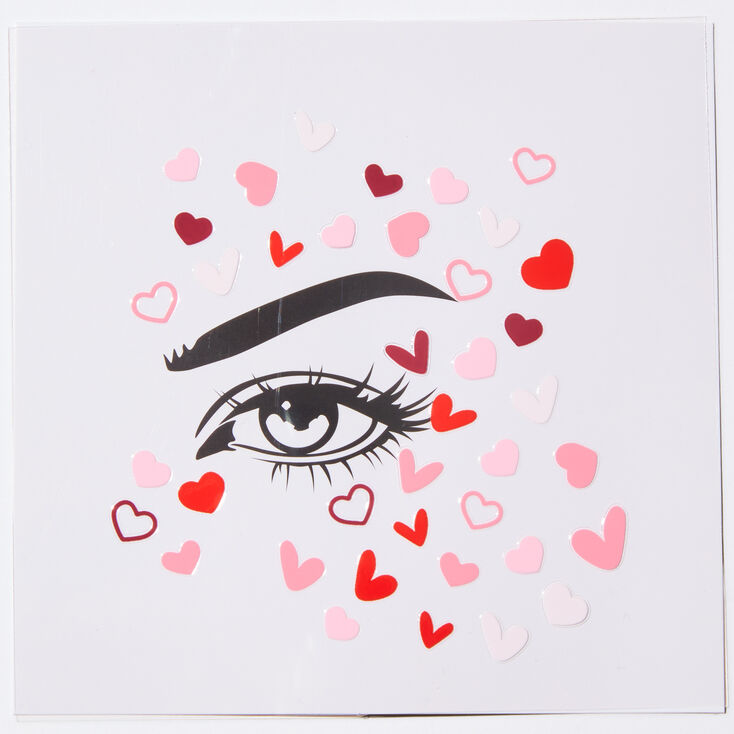 Hearts Face Stickers,