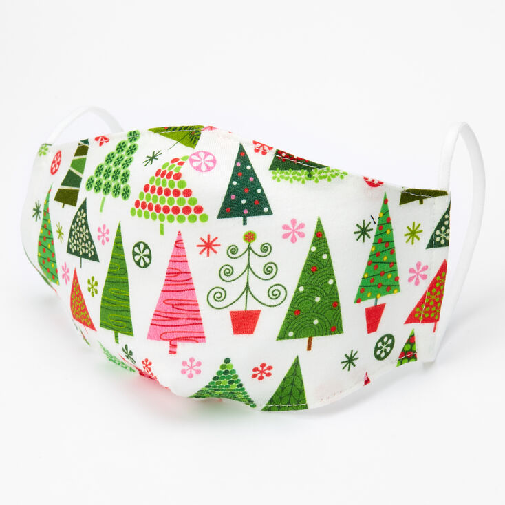 Masques en coton sapins de No&euml;l - Adulte,