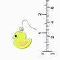 Yellow Duck 1.5&quot; Drop Earrings,